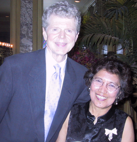 Victoria Bragin with Van Cliburn